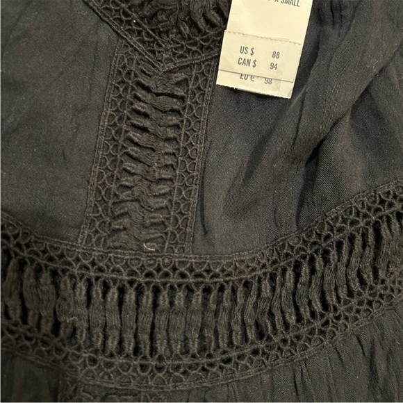 Abercrombie & Fitch Black Lace Panel Spaghetti Straps Maxi Dress. - Picture 4 of 7